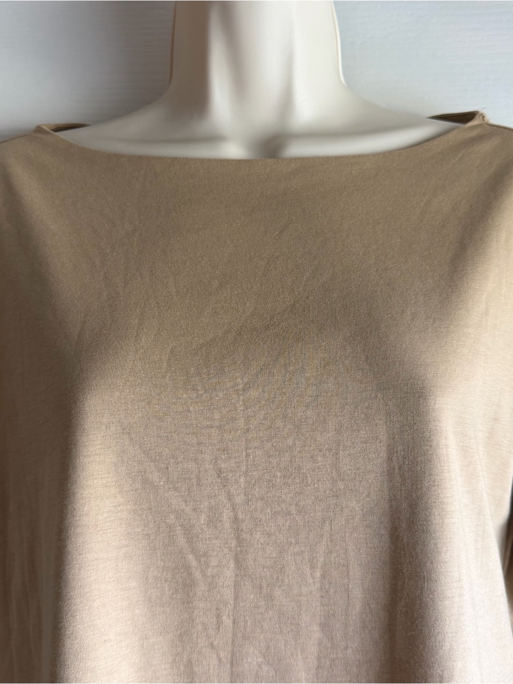 Hinson Wu Gissel 3/4 Sleeve Boat Neck Double Knit Panel Top - Picture 3 of 7
